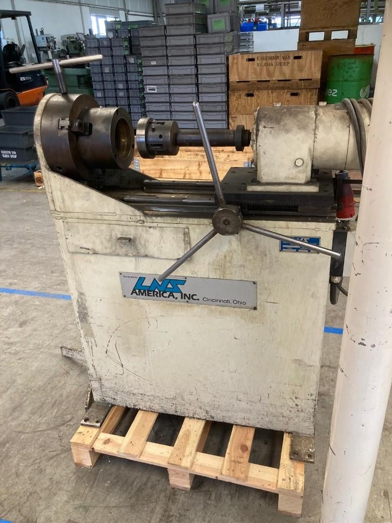 LNS IB 76 Afschuinmachine / Aanpuntmachine, Ophalen of Verzenden, Gebruikt, Metaaldraaibank