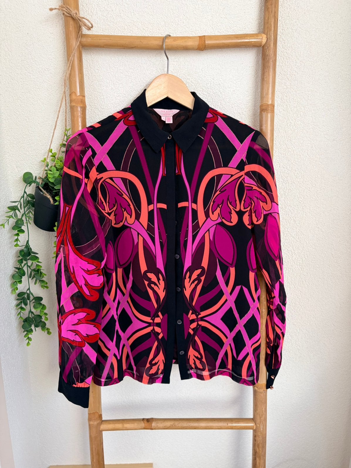 Ted Baker blouse maat S, Ophalen of Verzenden, Zo goed als nieuw, Maat 36 (S), Roze