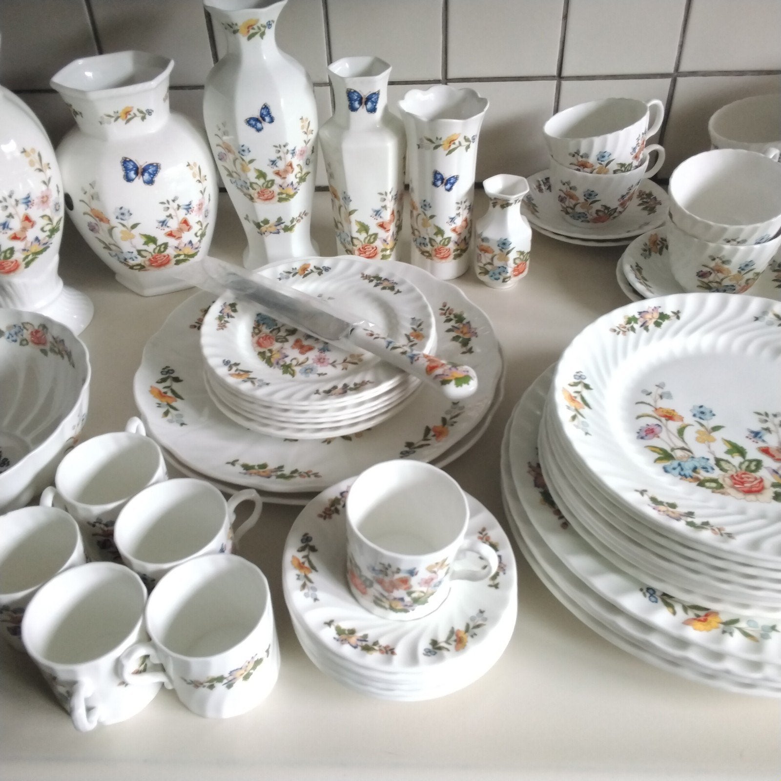aynsley cottage garden uitgebreid  servies, Ophalen, Porselein, Overige stijlen