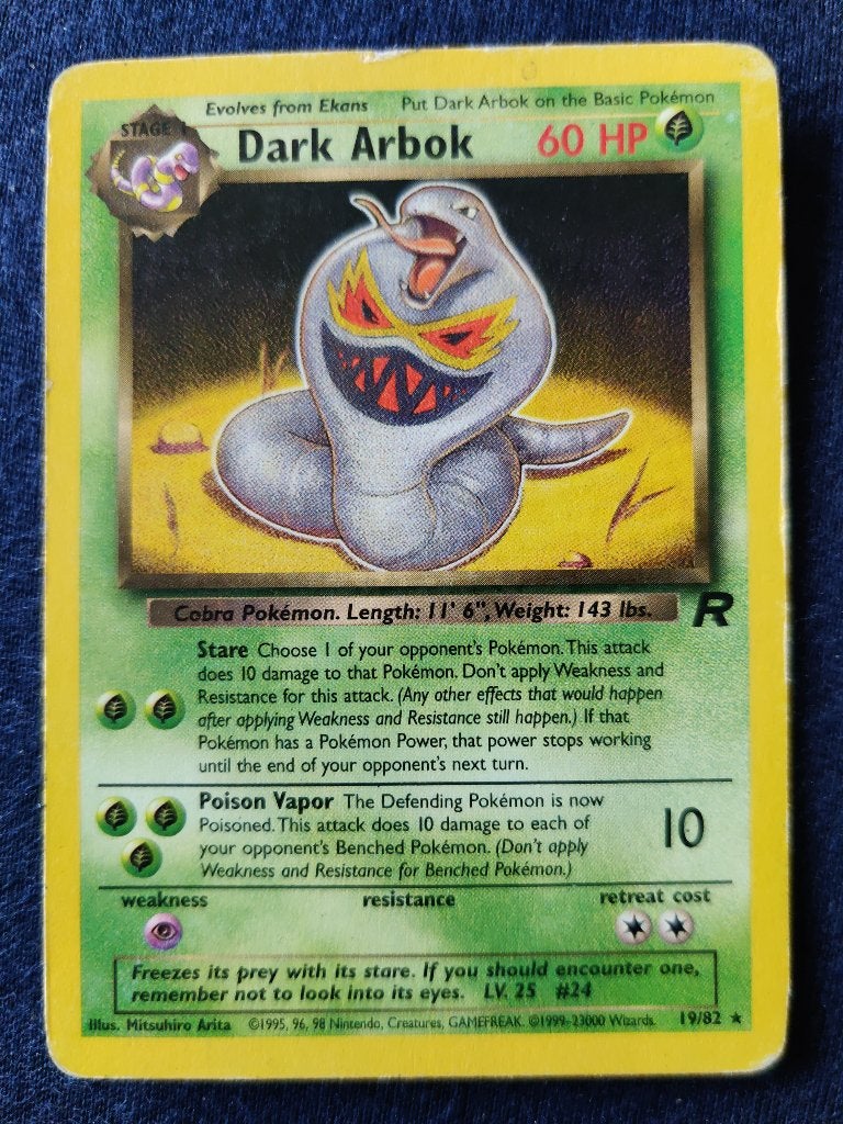 Dark Arbok - Team Rocket 19/82 - Excellent, Ophalen of Verzenden, Nieuw