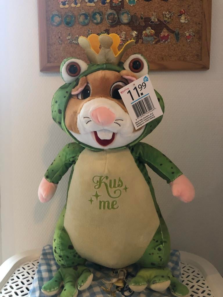 Nieuwe Efteling Kikker Knuffel van Albert Heijn, Ophalen of Verzenden, Nieuw, Kikker