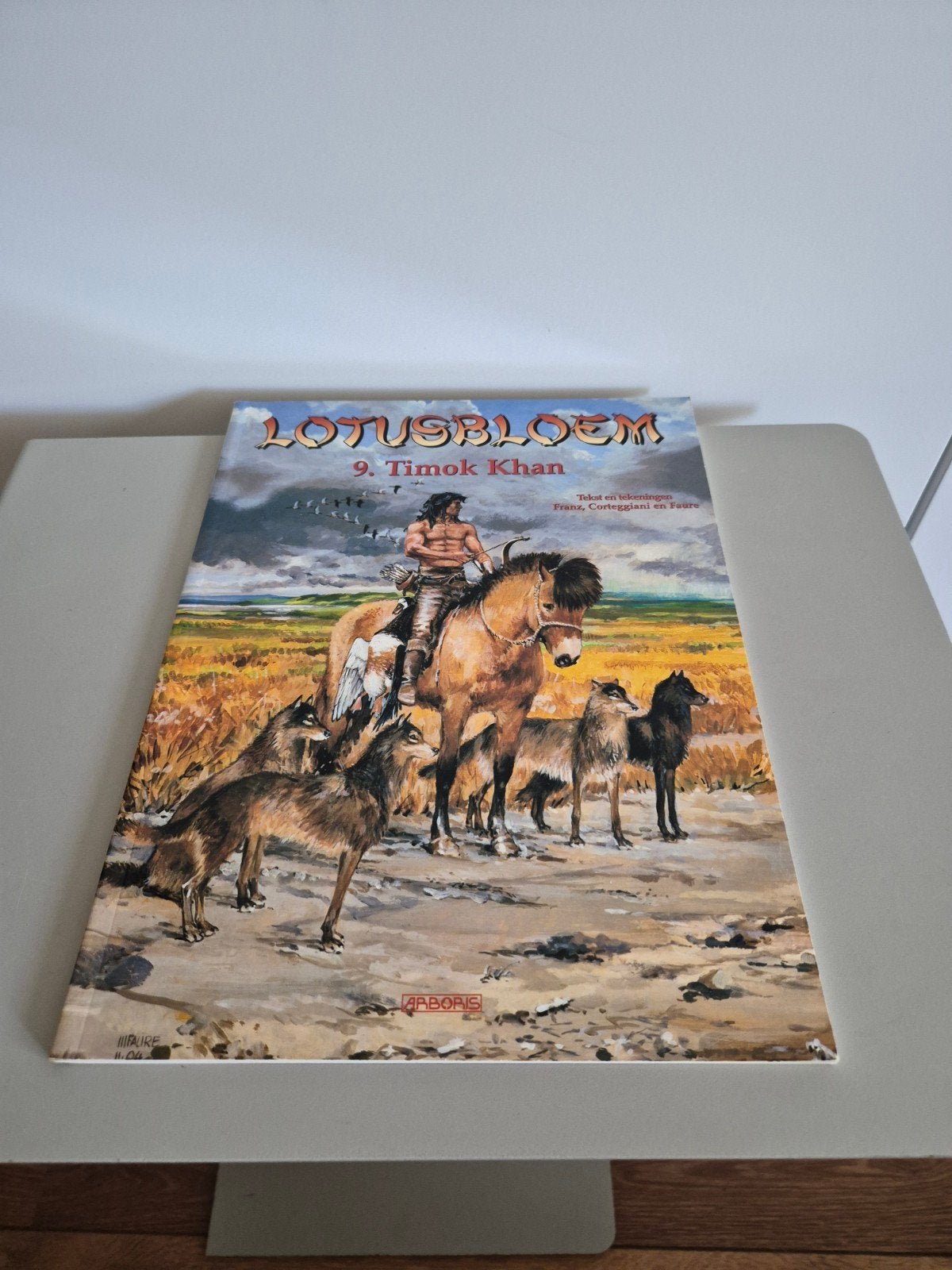 Lotusbloem deel 9 - Timok Khan (Arboris), Eén stripboek, Ophalen of Verzenden, Zo goed als nieuw