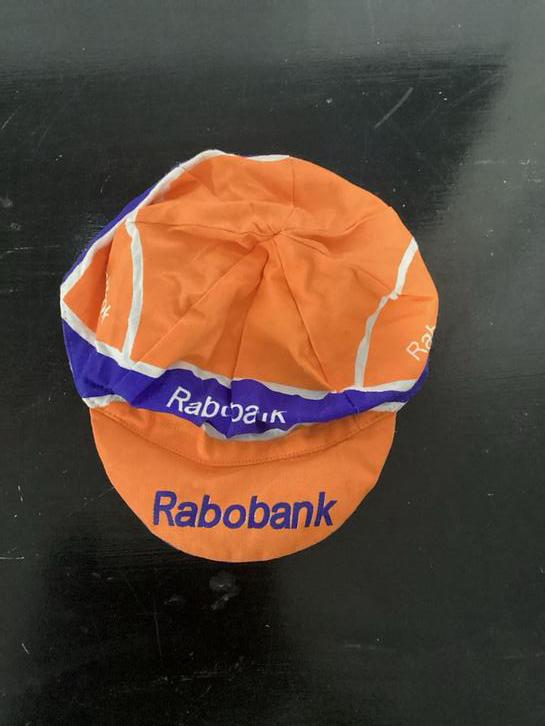 Rabobank fietspet retro vintage, Fietsen en Brommers, Gebruikt, Overige maten, Bovenkleding, Heren