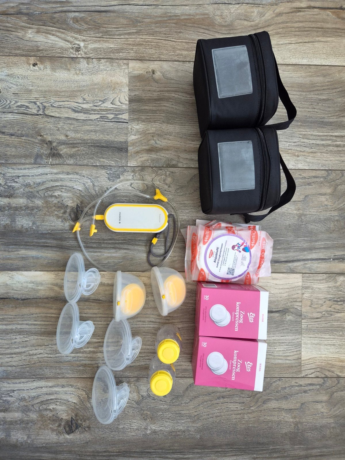 Medela Freestyle Hands-free Dubbele Borstkolf Set, Ophalen of Verzenden, Gebruikt