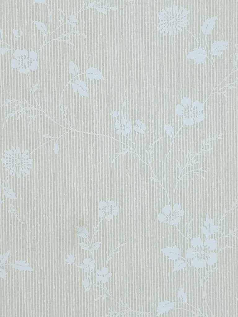5085 geel bloemenbehang retro strepen jaren 80  swiet, Ophalen of Verzenden, Geel