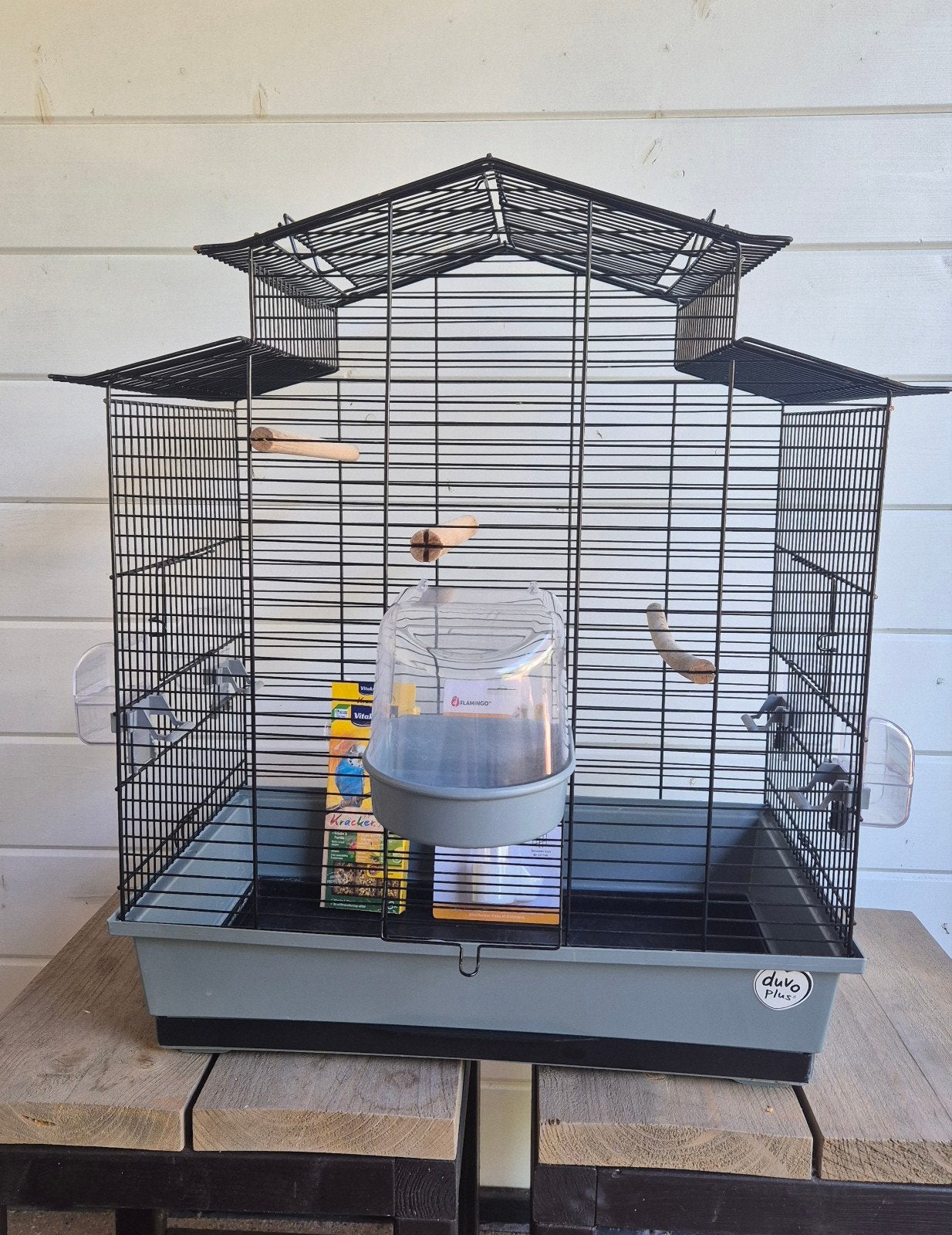 Vogelkooi compleet, Ophalen, Zo goed als nieuw, Metaal, Vogelkooi