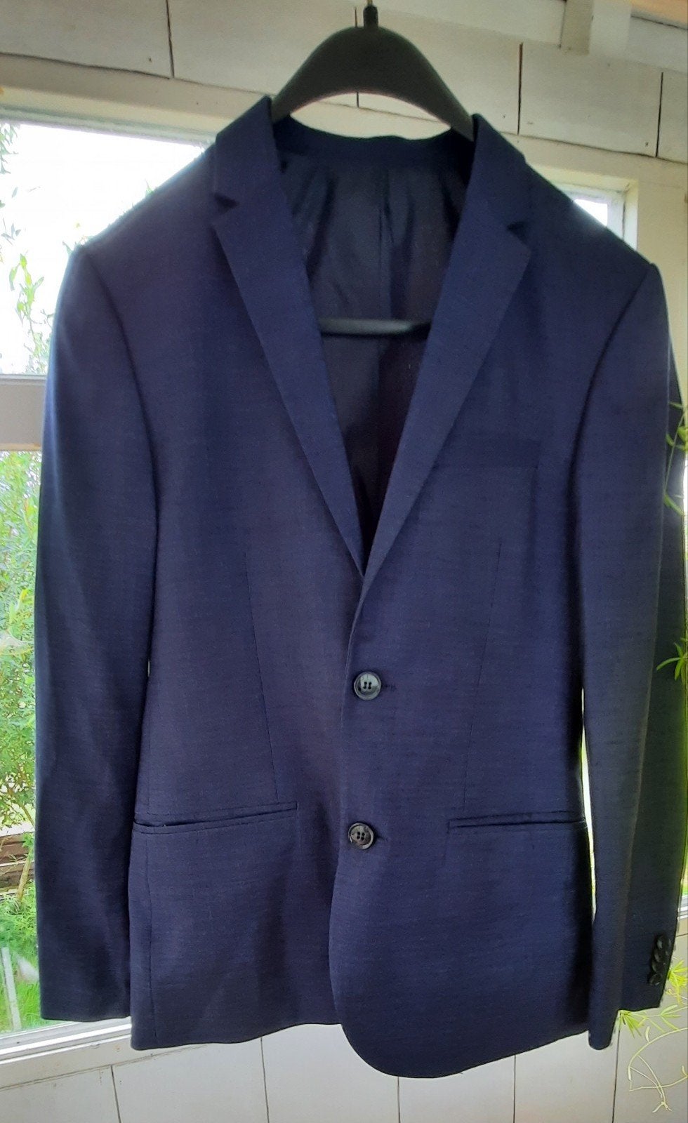 H&M herenpak, blauw, maat 44, Verzenden, Zo goed als nieuw, Maat 46 (S) of kleiner, Blauw