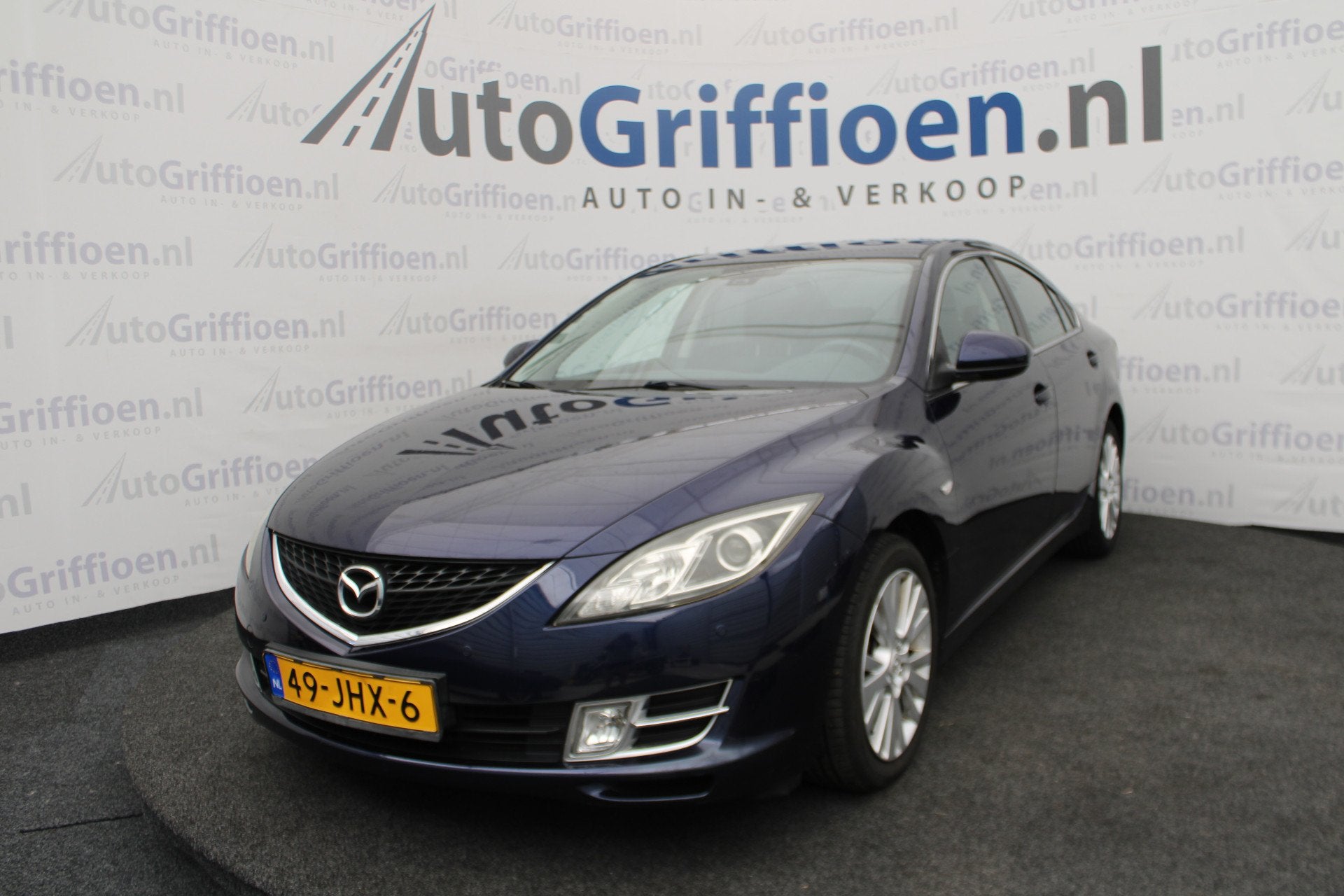 Mazda 6 1.8 Touring nette sedan met trekhaak (bj 2009), Auto's, Voorwielaandrijving, Gebruikt, 4 cilinders, Blauw