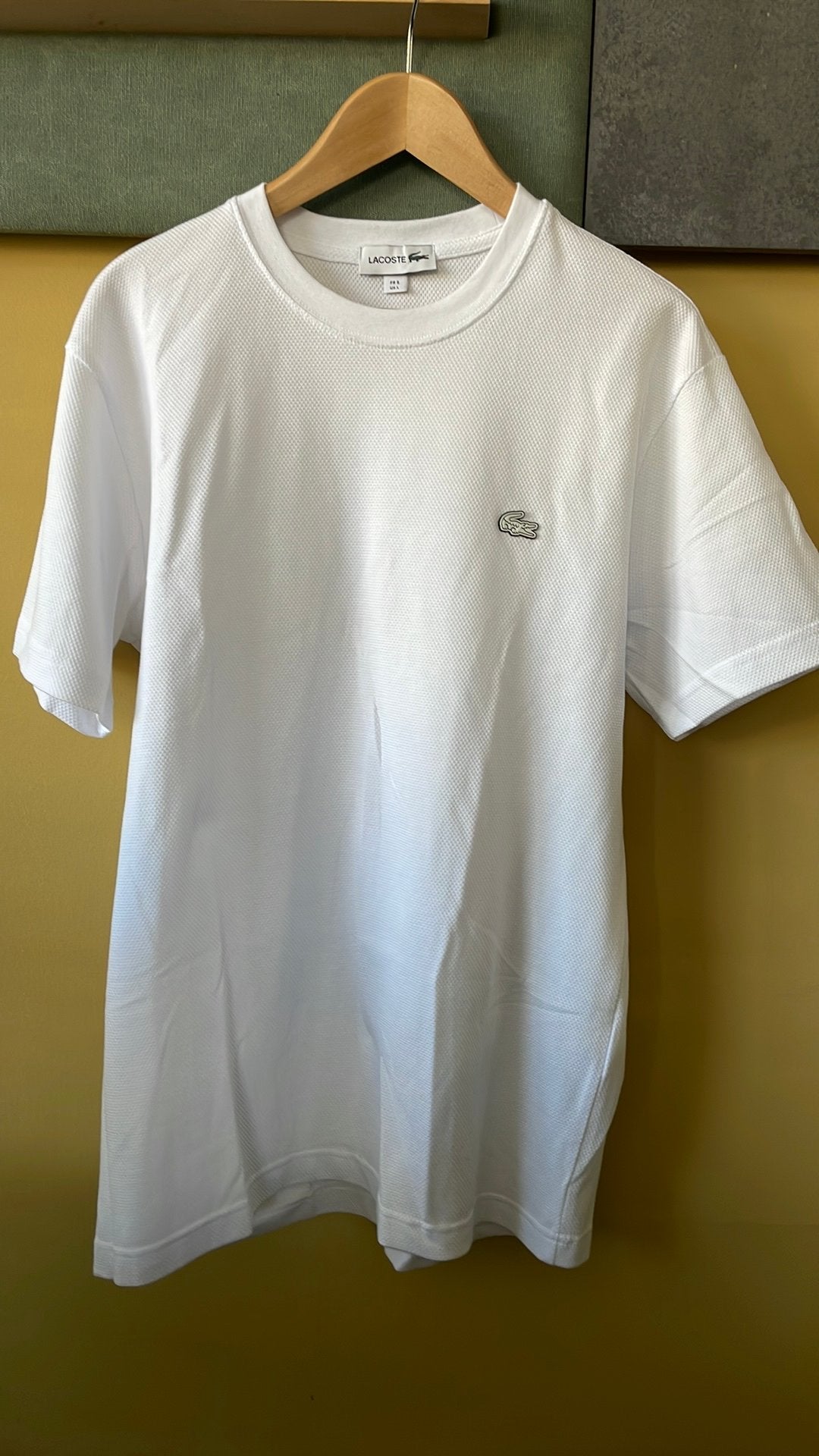 Lacoste t-shirt wit maat Large nieuw, Kleding | Heren, Ophalen of Verzenden, Nieuw, Maat 52/54 (L), Wit
