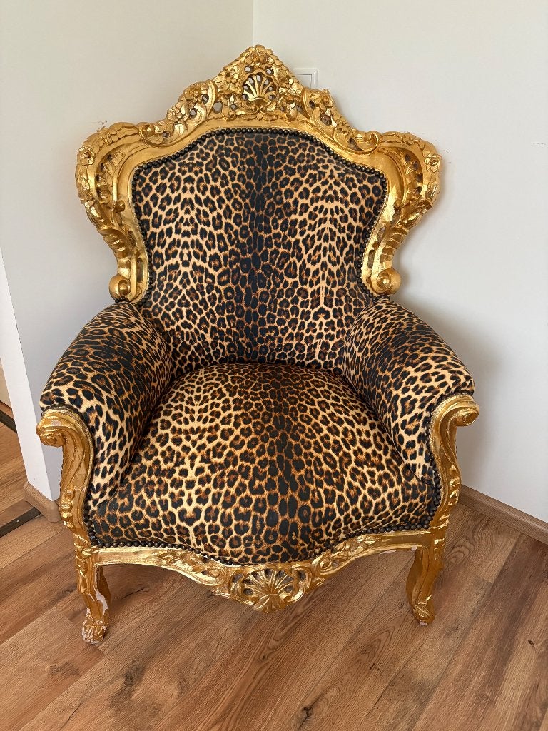 Barok Fauteuil, Ophalen, Barok, 75 tot 100 cm, Zo goed als nieuw
