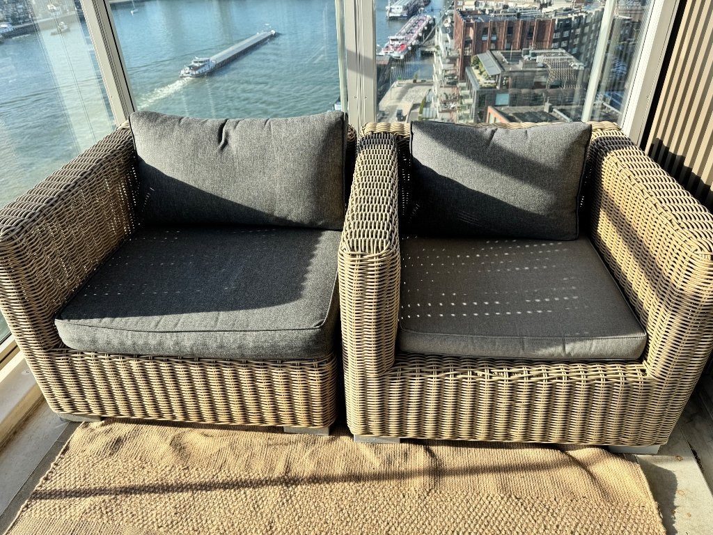 Loungeset, 4 zitplaatsen, Gebruikt, Ophalen of Verzenden, Loungeset