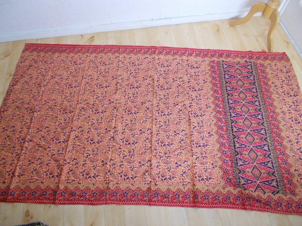 100% katoenen mooi batik tafelkleed/doek, Verzenden, Zo goed als nieuw, Rechthoek