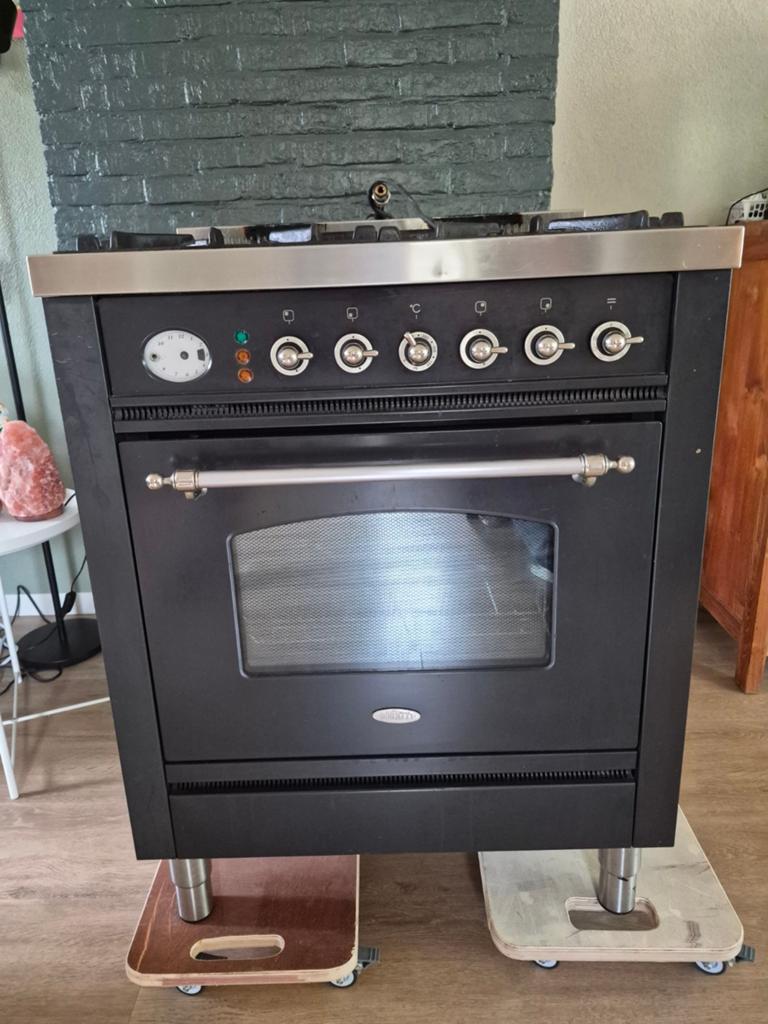 Boretti Fornuis met oven, Ophalen, Hete lucht, 60 cm of meer, 4 kookzones