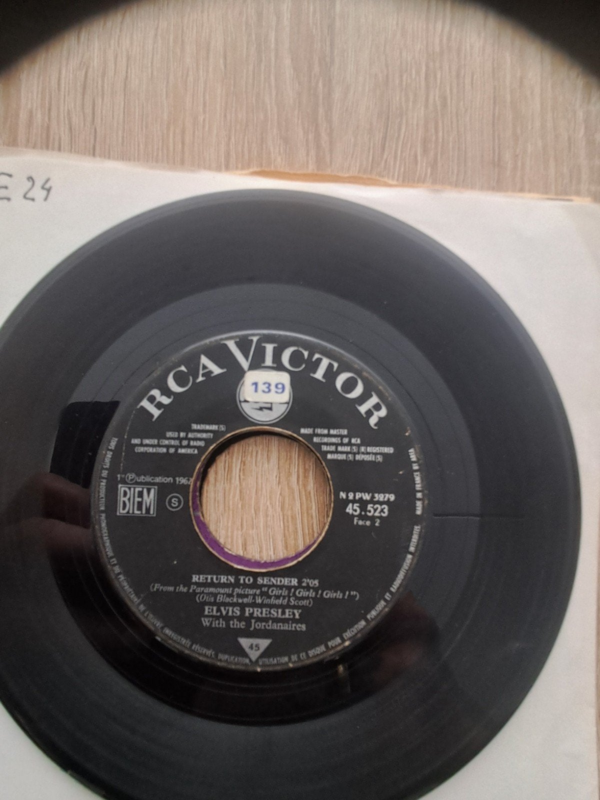 Elvis Presley - Return to Sender (7 inch vinyl single), Ophalen of Verzenden