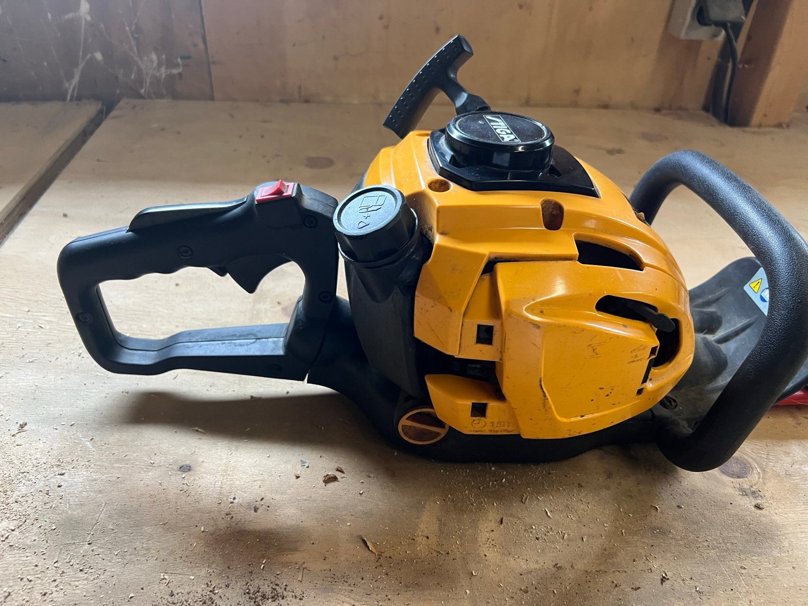 Stiga SHP 60 Heggenschaar - Benzine, Tuin en Terras, Ophalen, Gebruikt, Benzine