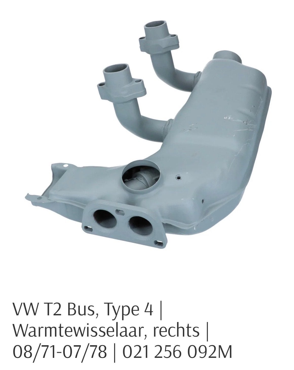 Gezocht/Gevraagd: Kachelpot R /warmtewisselaar VW T2 (72-78), Auto-onderdelen, Ophalen of Verzenden, Gebruikt, Volkswagen