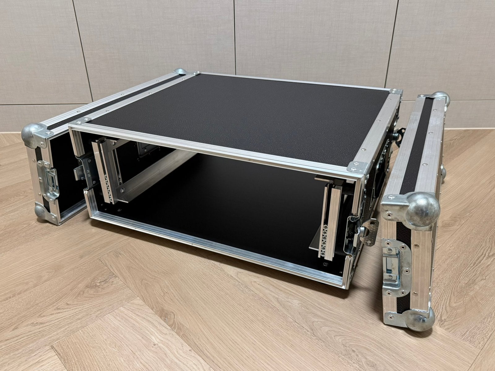 3U Rackcase double door met Shockmount, Ophalen of Verzenden, Zo goed als nieuw, Overige instrumenten