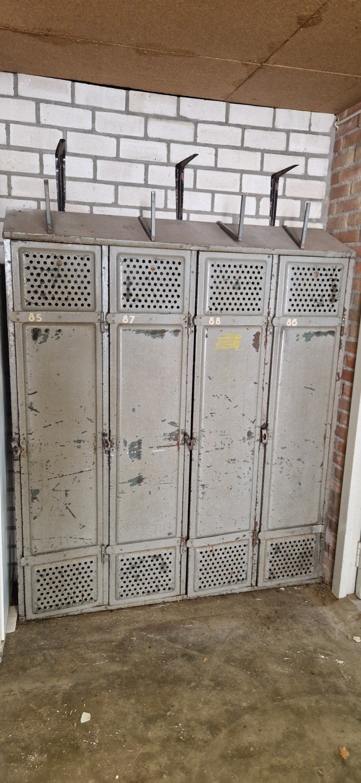 vintage industriële lockerkast, Huis en Inrichting, Ophalen, Gebruikt