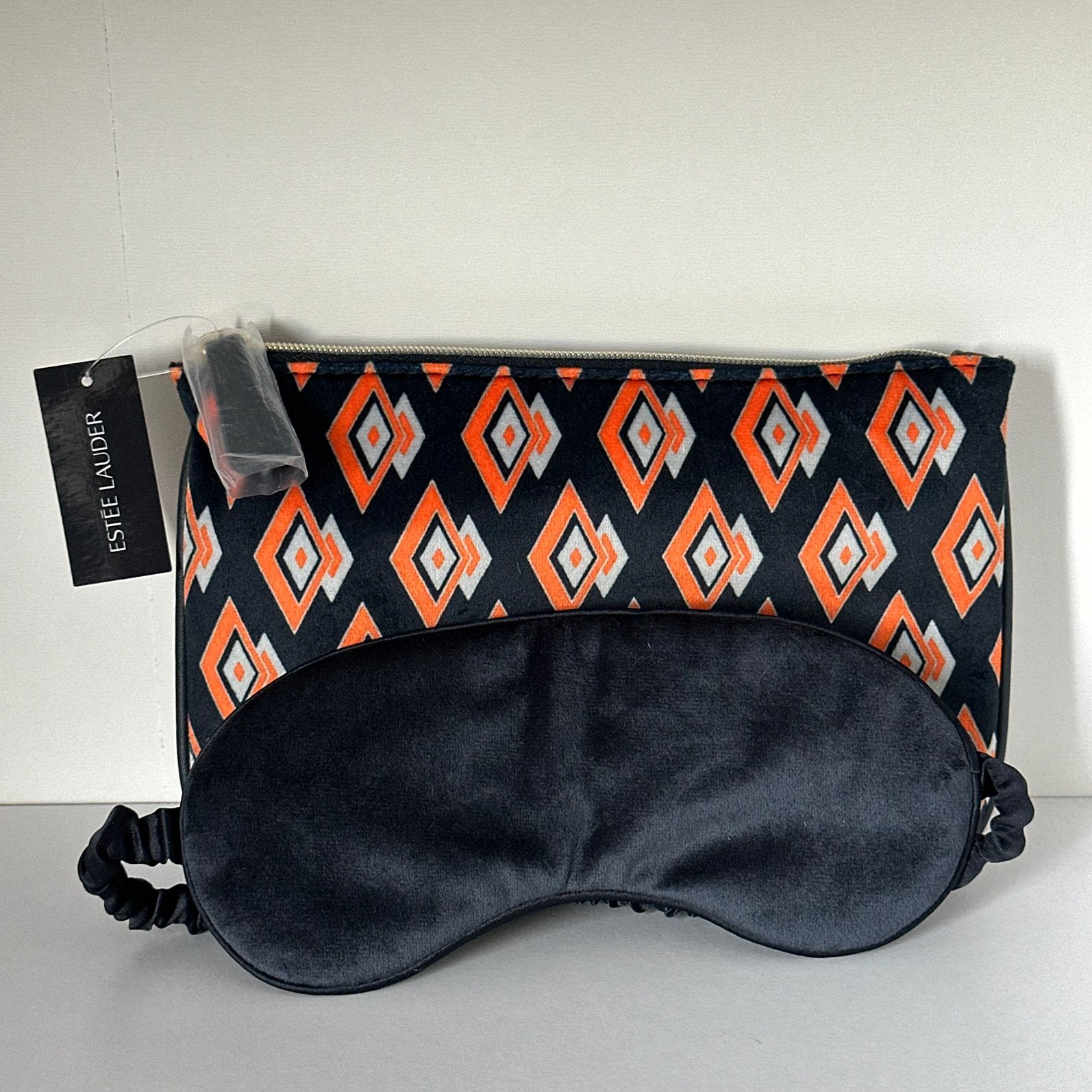 Estee Lauder Toilettas met Slaapmasker, Sieraden, Tassen en Uiterlijk, Toilettassen, Ophalen of Verzenden, Zo goed als nieuw, Rood