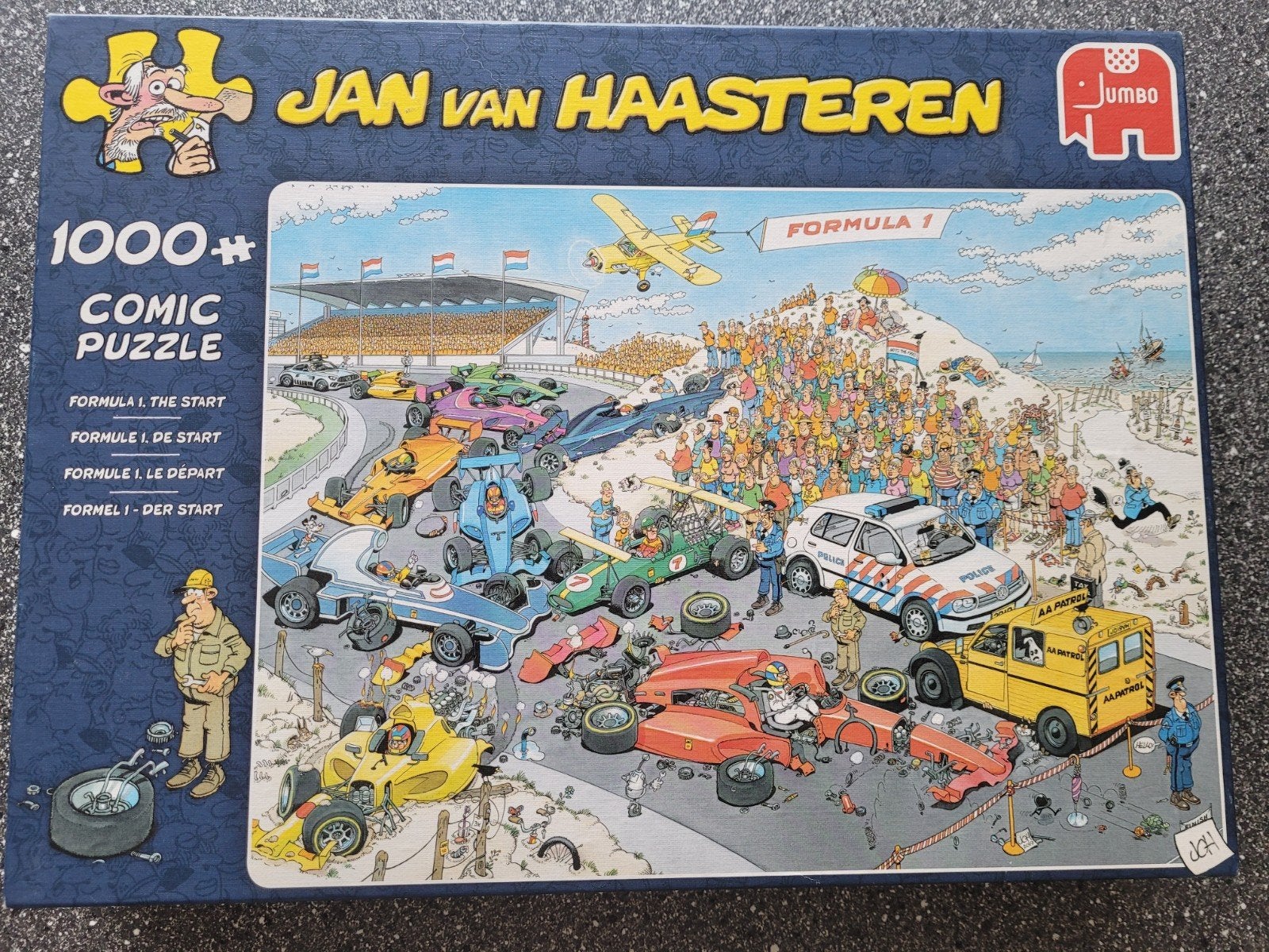 Jan van Haasteren Formule 1, Ophalen of Verzenden, 500 t/m 1500 stukjes, Zo goed als nieuw, Legpuzzel
