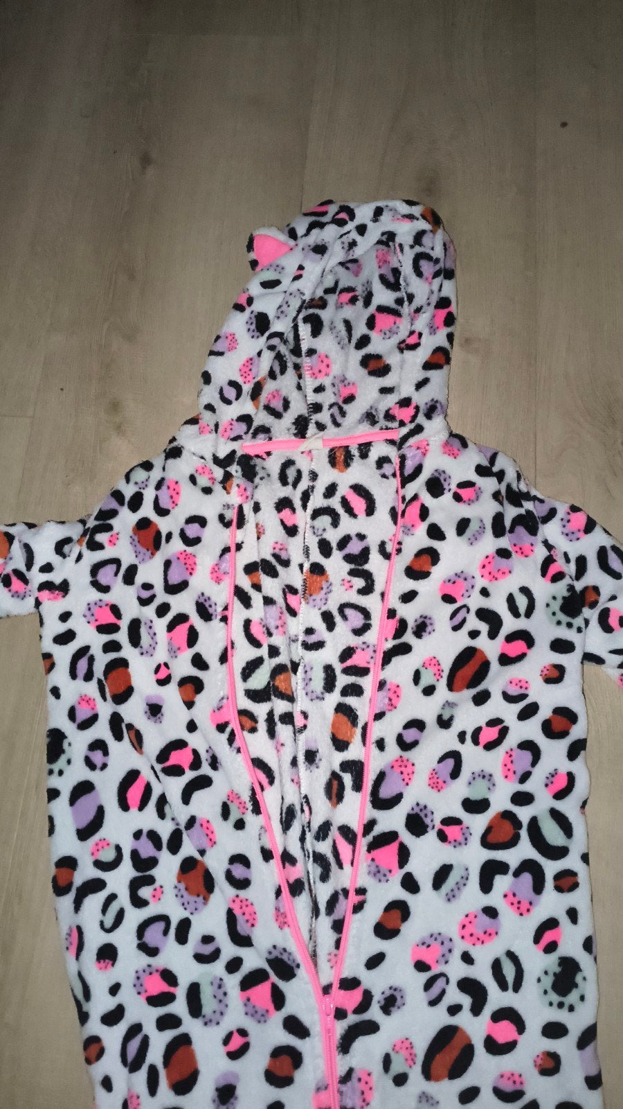 Hema Onesie Panterprint Maat 146-152, Nacht- of Onderkleding, Jongen of Meisje, Ophalen of Verzenden, Zo goed als nieuw