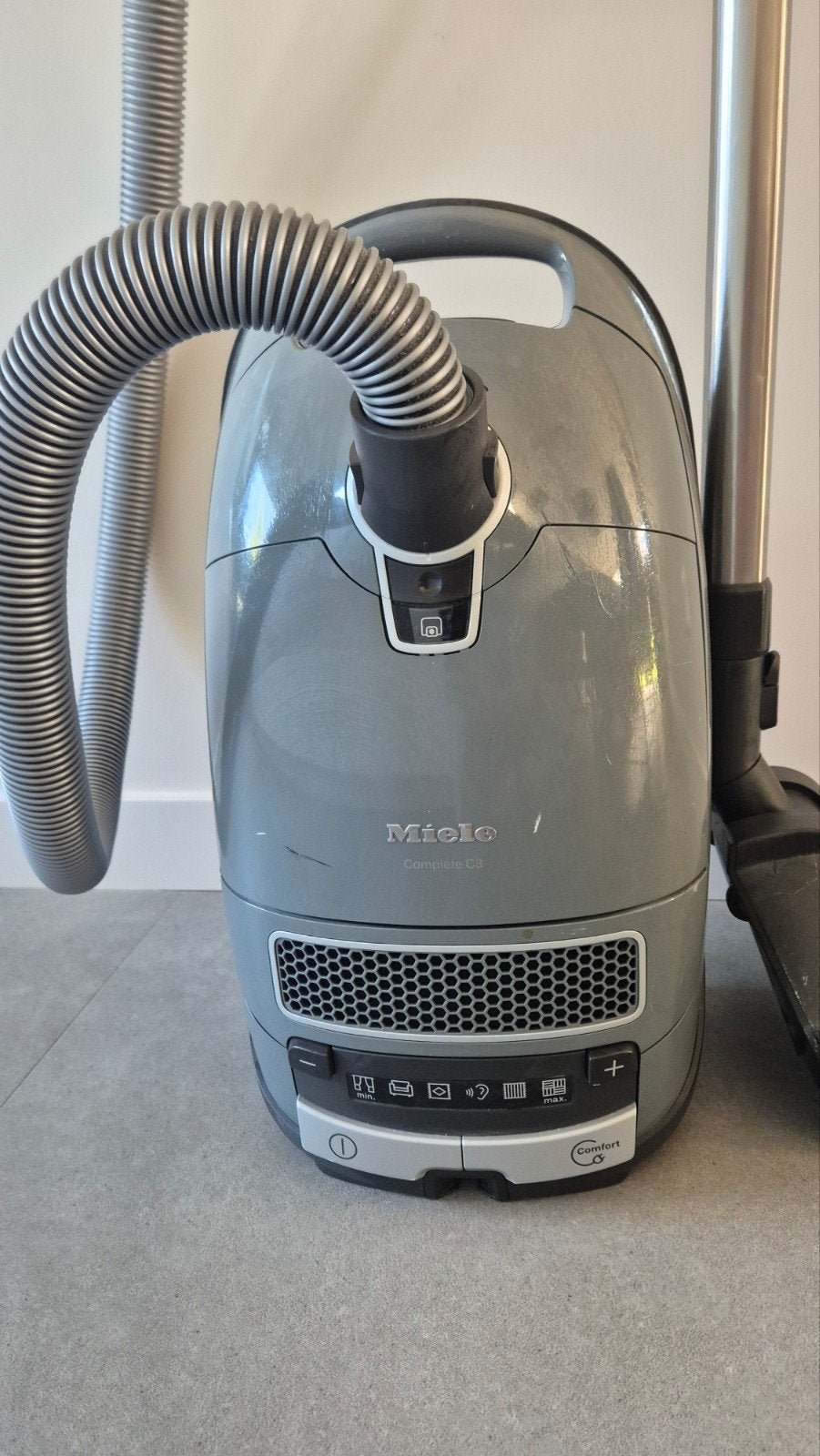 Miele Complete C3 PowerLine stofzuiger, Witgoed en Apparatuur, Stofzuigers, Stofzak, Gebruikt, Ophalen of Verzenden, Geschikt voor harde vloeren