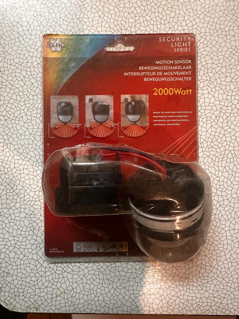 Elro Bewegingsschakelaar 2000W - Nieuw in verpakking, Ophalen of Verzenden, Nieuw, Schakelaar