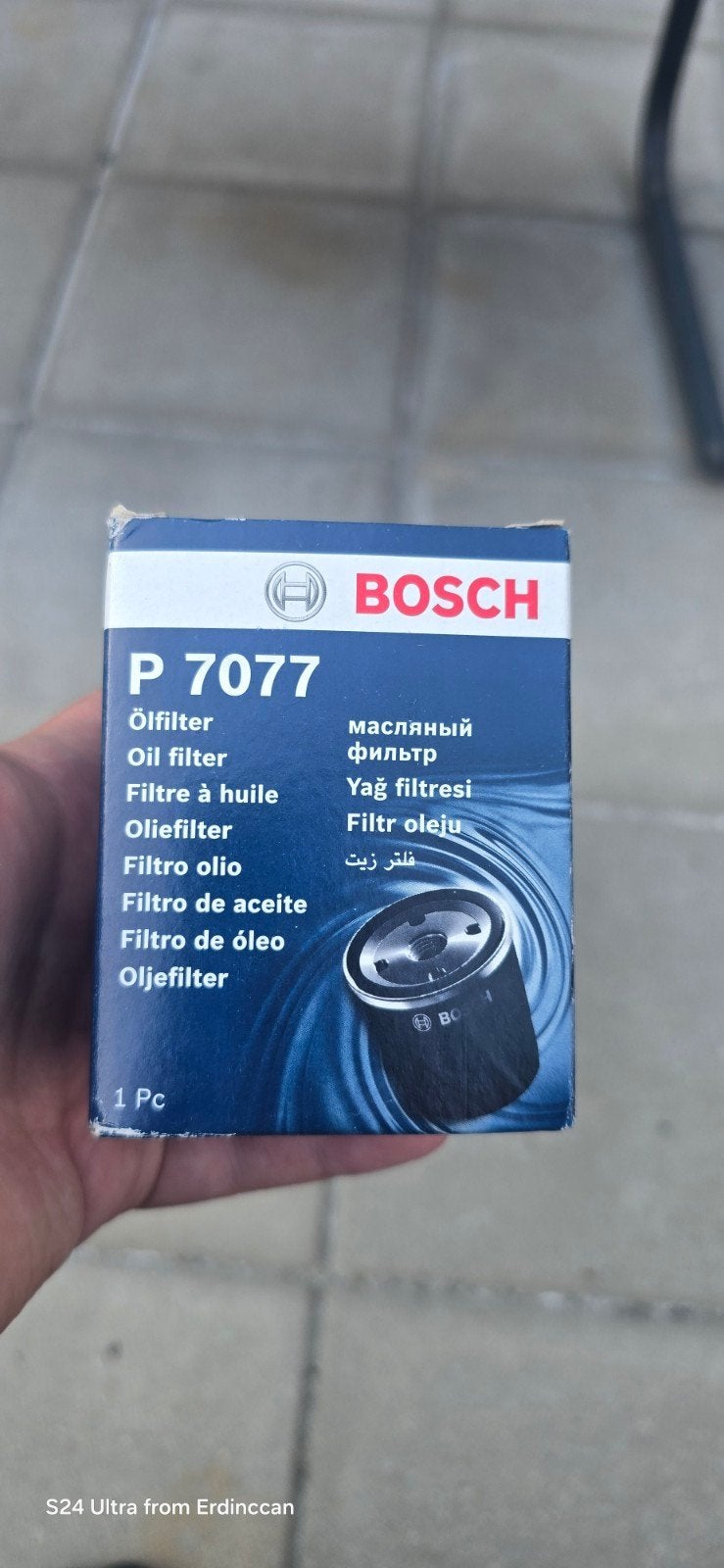 Bosch P7077 Oliefilter Nieuw, Ophalen, Nieuw