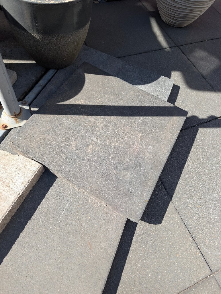 Tuintegels, stoeptegels, Ophalen, Gebruikt, Beton, Terrastegels
