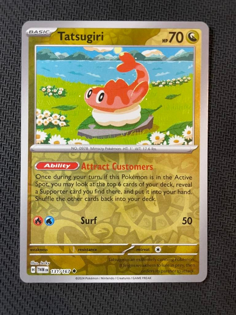Tatsugiri 131/167 Reverse Holo Twilight Masquerade Packfresh, Ophalen of Verzenden, Zo goed als nieuw