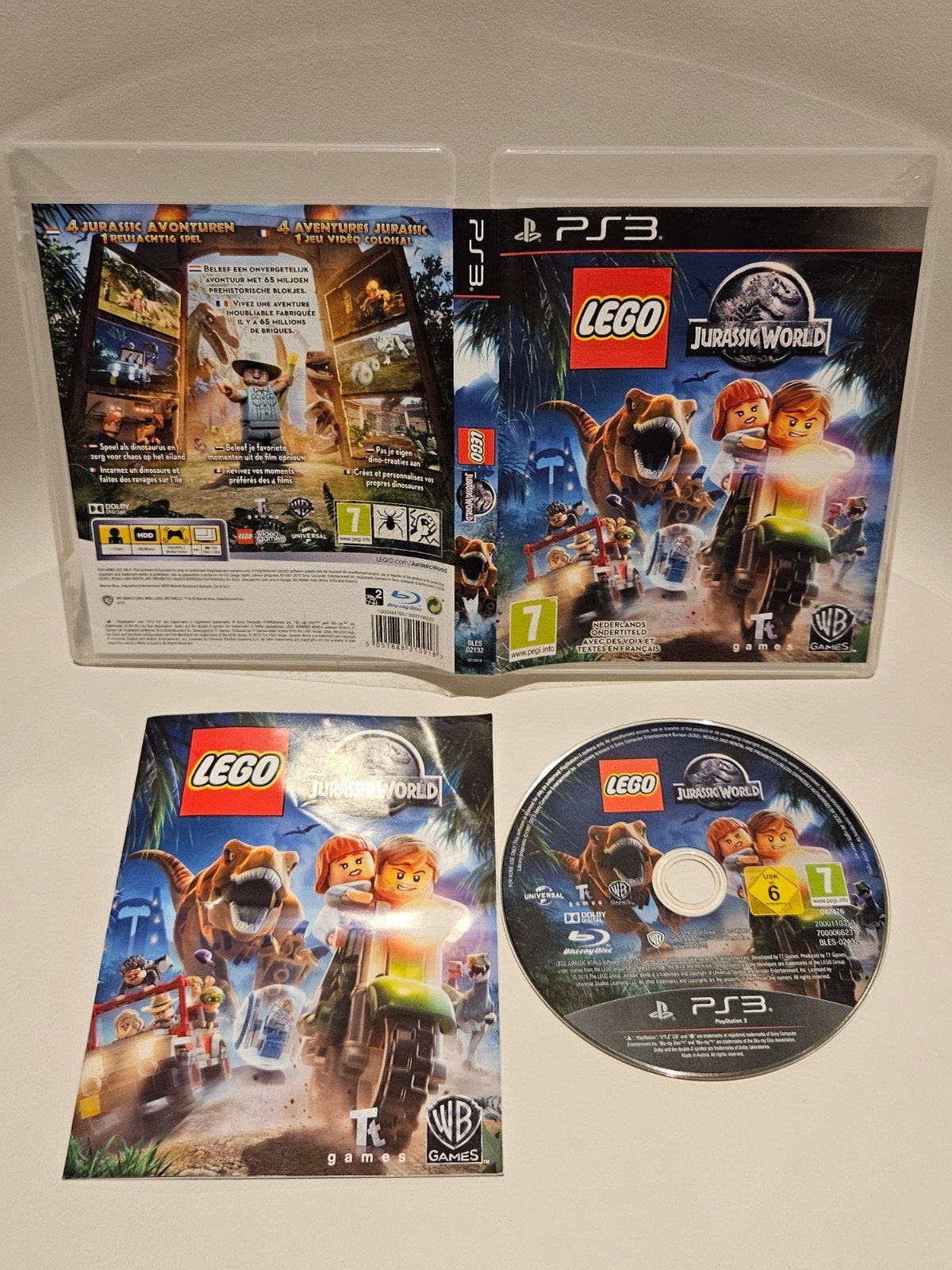 Lego Jurassic World PS3, Avontuur en Actie, 2 spelers, Ophalen of Verzenden, Zo goed als nieuw
