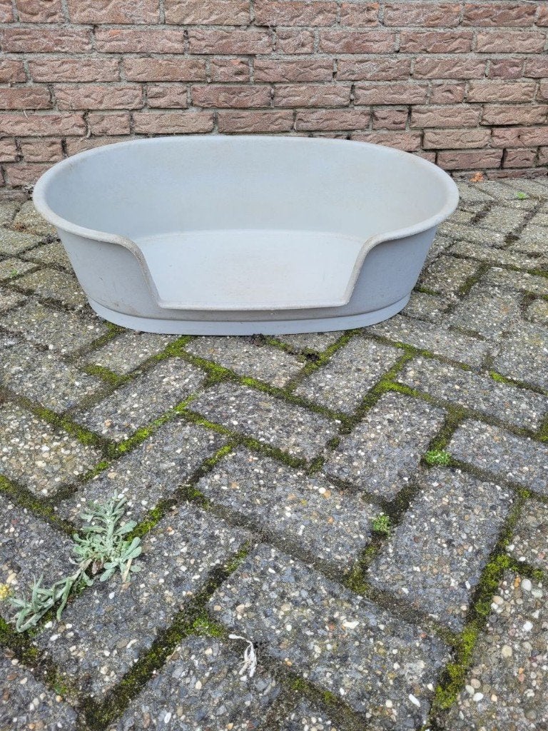 plastic hondenmand grijs, Ophalen of Verzenden, Gebruikt, Overige