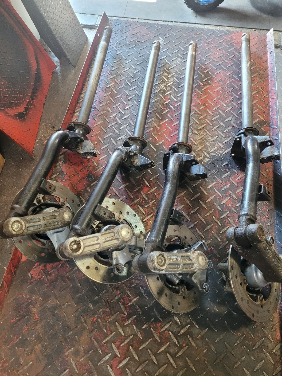 voorvorken vespa lx, lxv, s, Fietsen en Brommers, Verzenden, Gebruikt, Overige typen, Vespa