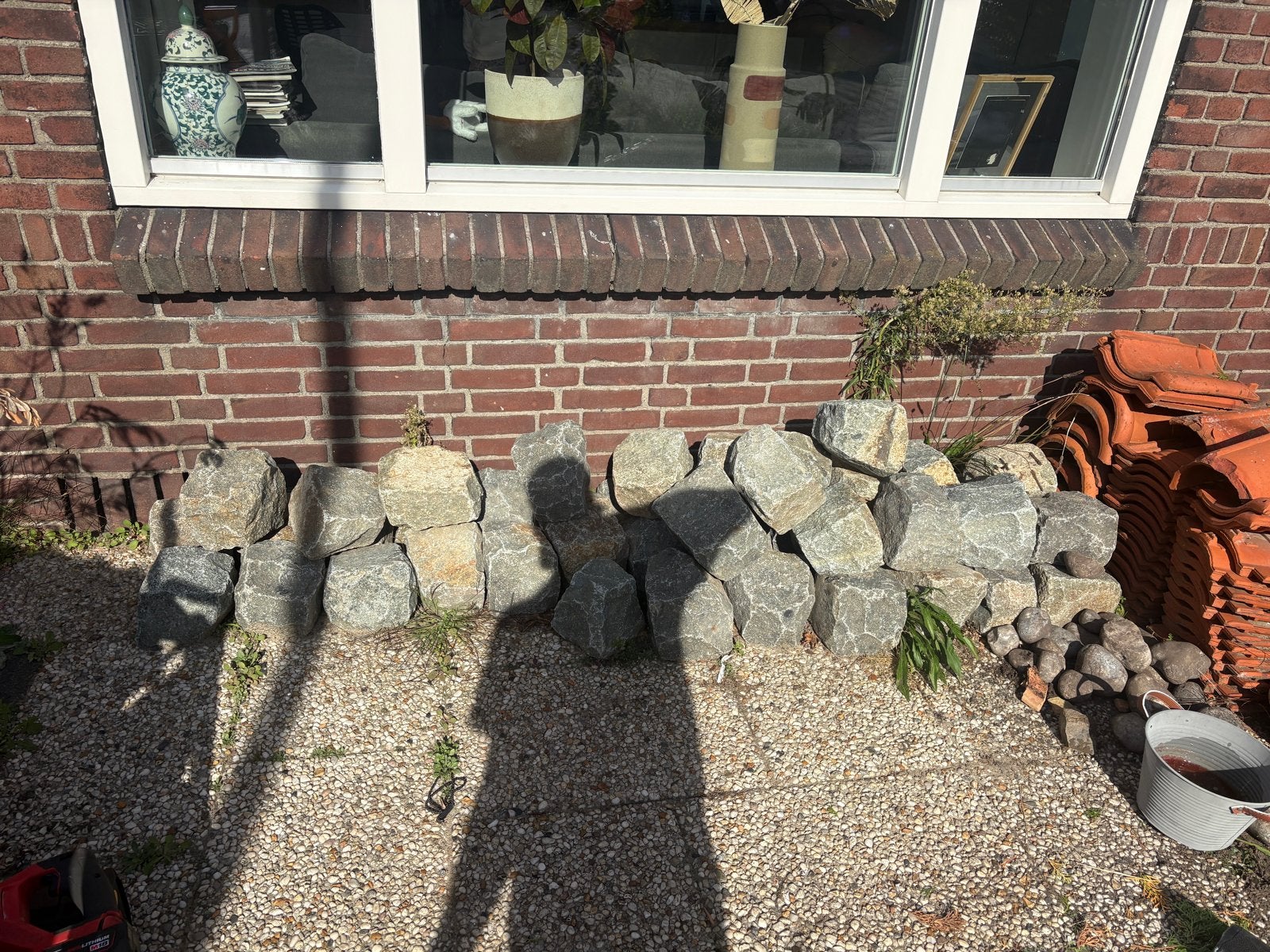 Grote natuurstenen keien voor tuin of decoratie, Tuin en Terras, Ophalen, Gebruikt, Graniet, Kei