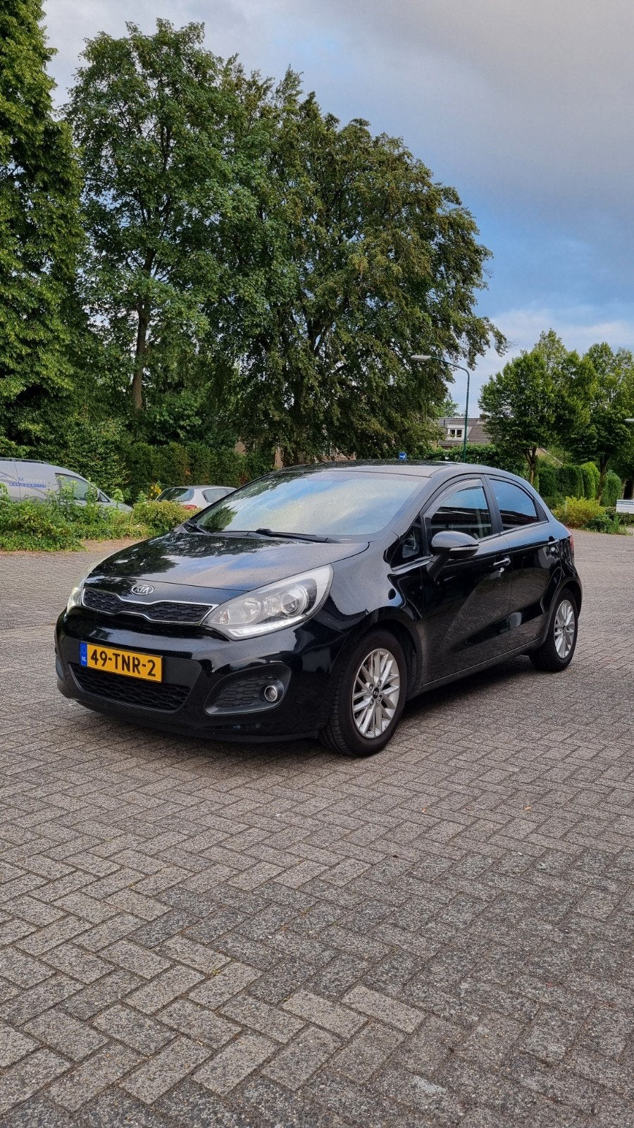 Kia Rio 1.2 I 5DRS 2012 | Keyless | Led | Cruise Control, Auto's, 40 €/maand, 4 cilinders, Zwart, Origineel Nederlands