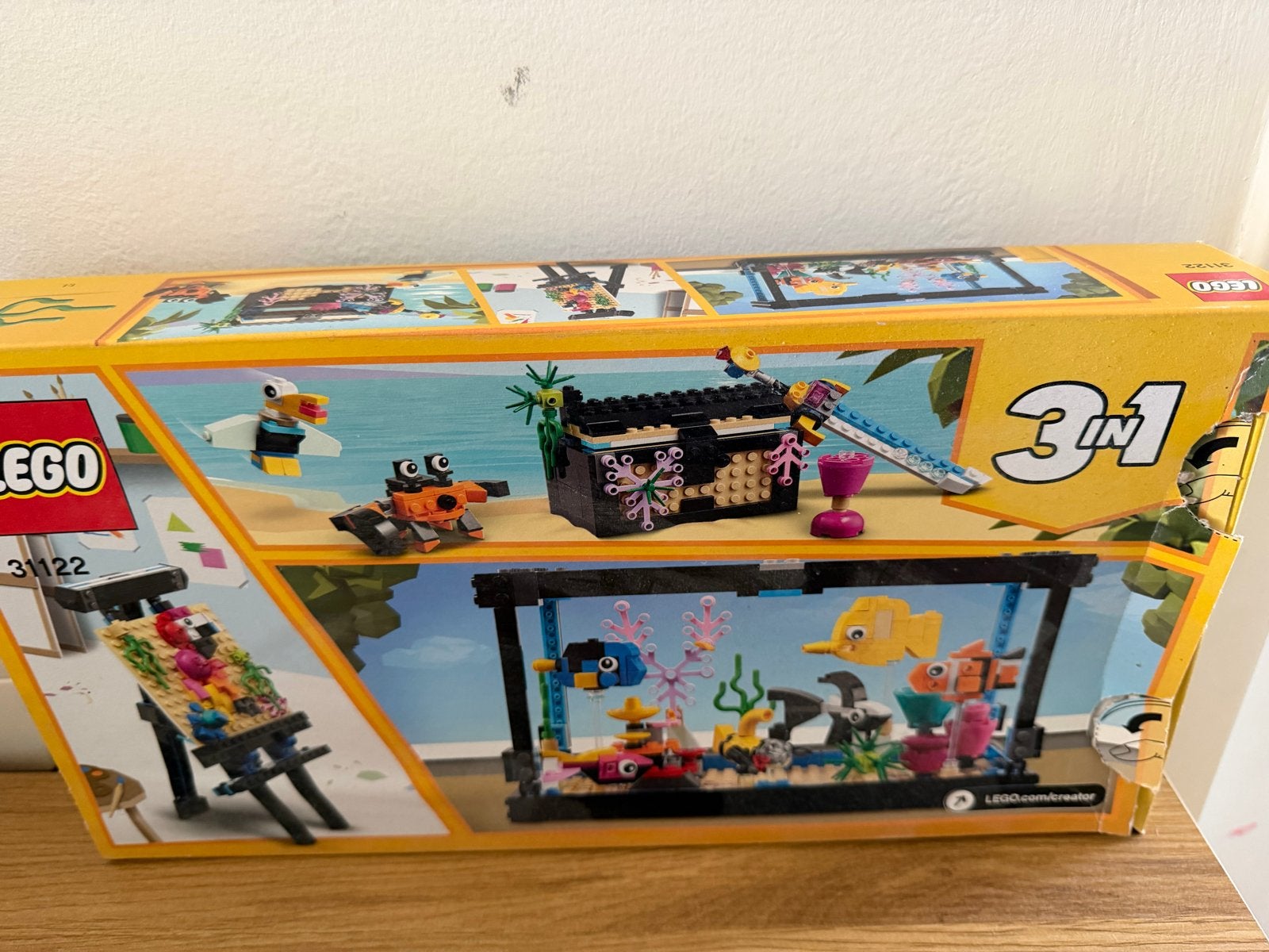 Lego Creator 31122 Vis Tank 3-in-1, Lego, Ophalen of Verzenden, Zo goed als nieuw, Compleet