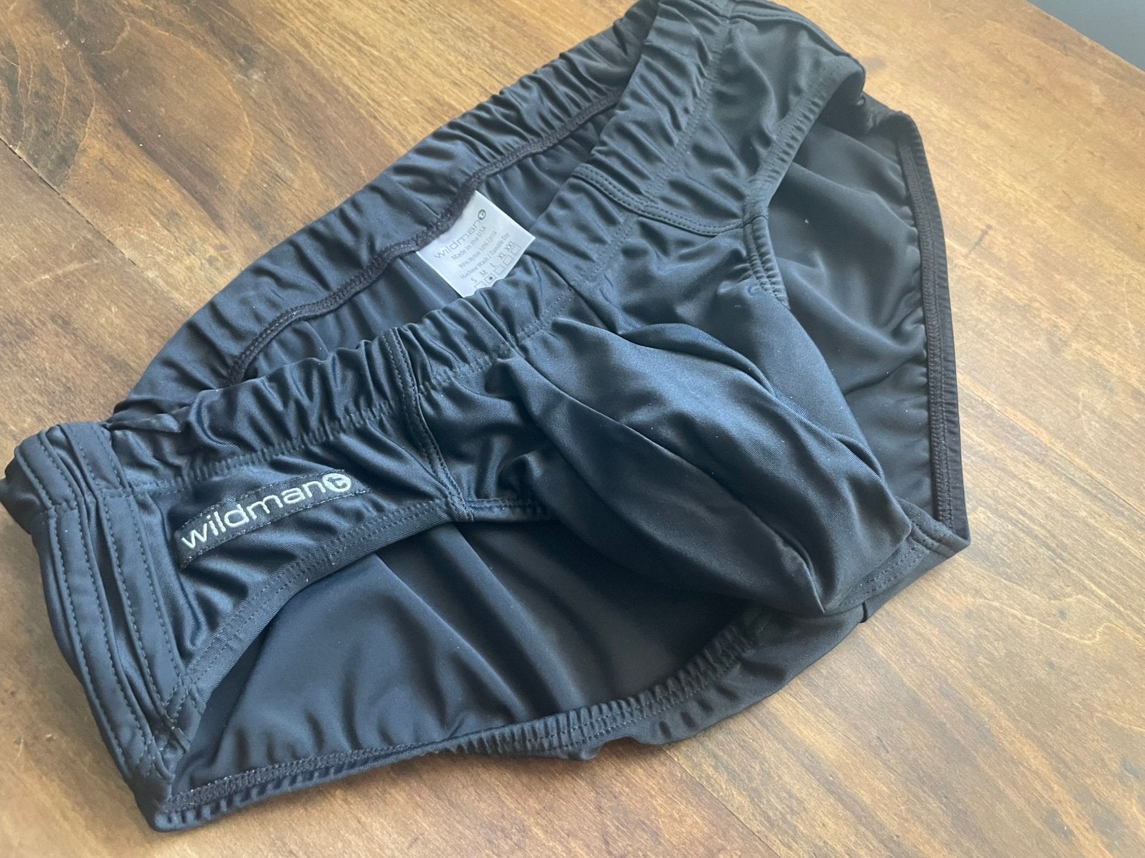 WildmanT BigBoy pouch zwarte zwemslip - Maat L, Kleding | Heren, Badmode en Zwemkleding, Verzenden, Maat 48/50 (M), Zwart, Zwemslip