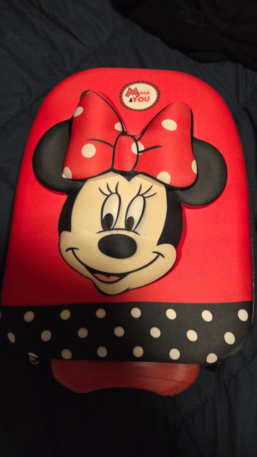 Minnie Mouse Kinderkoffer, Ophalen, Gebruikt, Minder dan 35 cm, Wieltjes