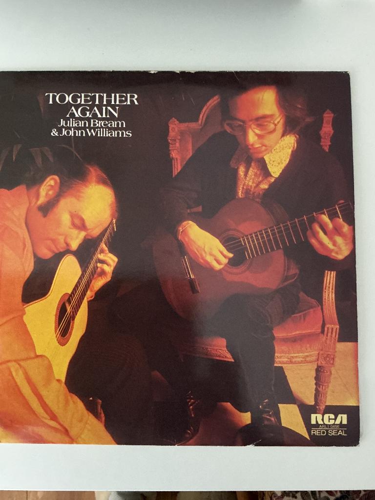 LP Julian Bream en John Williams- Together again 1974, Inclusief binnenhoes, Ophalen of Verzenden, Zo goed als nieuw, 12 inch
