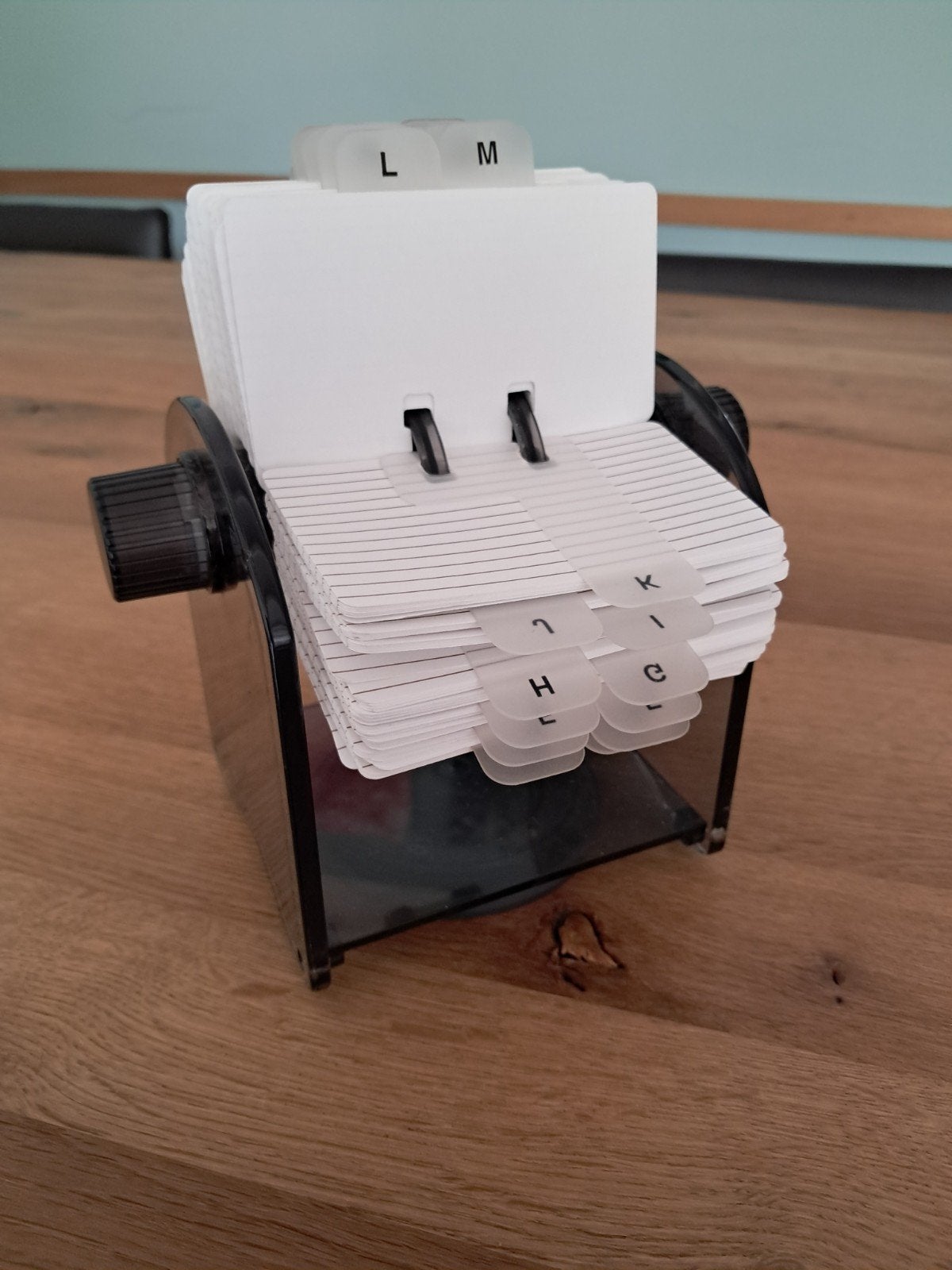 Retro rolodex kaartenmolen visitekaartje organizer, Ophalen of Verzenden, Nieuw