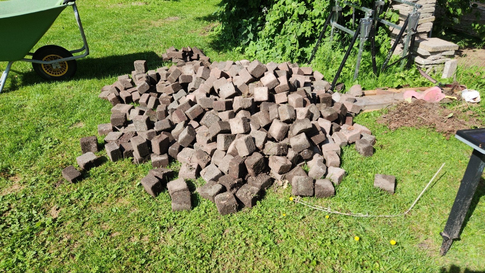 Koppelstones 3-4 m2 GRATIS af te halen, Tuin en Terras, Gebruikt, Klinkers, Ophalen of Verzenden, Minder dan 5 m²