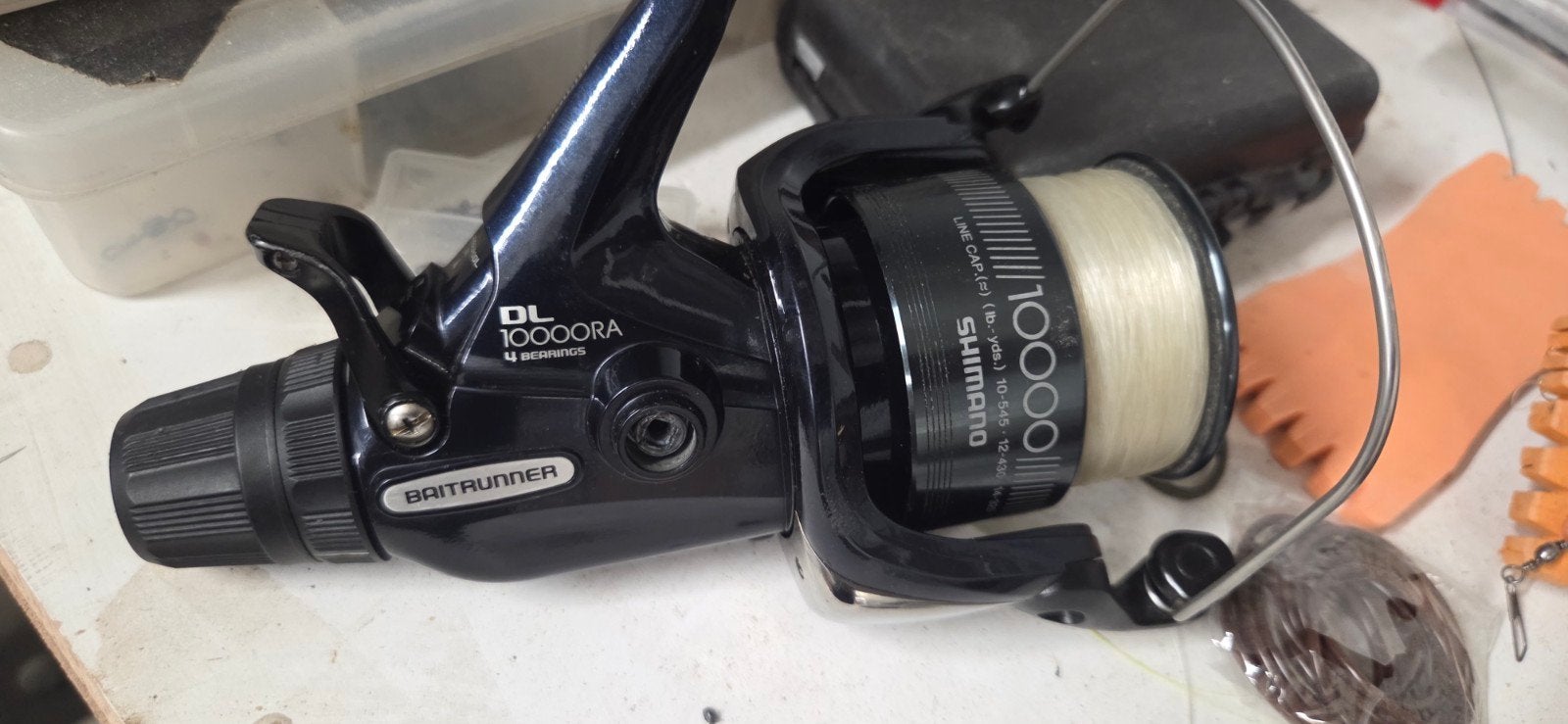 3 Shimano molens 10000 dl ra, Watersport en Boten, Ophalen, Zo goed als nieuw, Molen