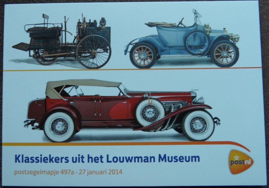 Postzegelmapje 497a – Klassiekers uit het Louwman museum, Ophalen of Verzenden, Postfris