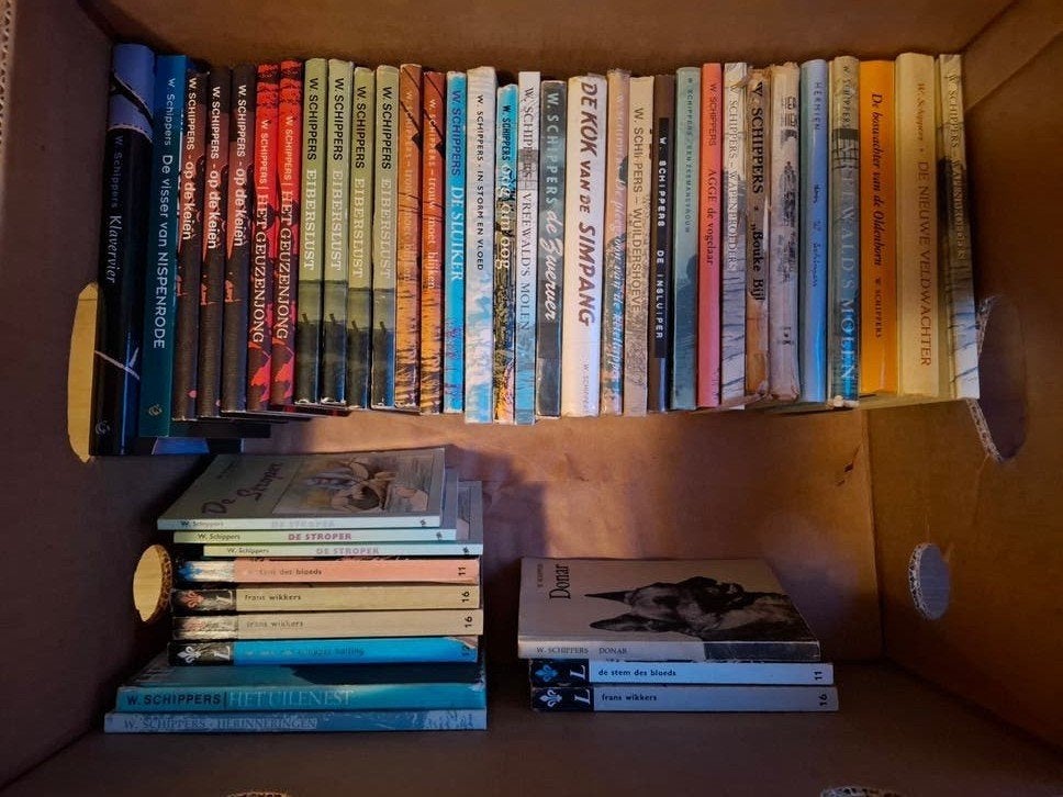 doos met boeken van W. Schippers, Ophalen, Gelezen