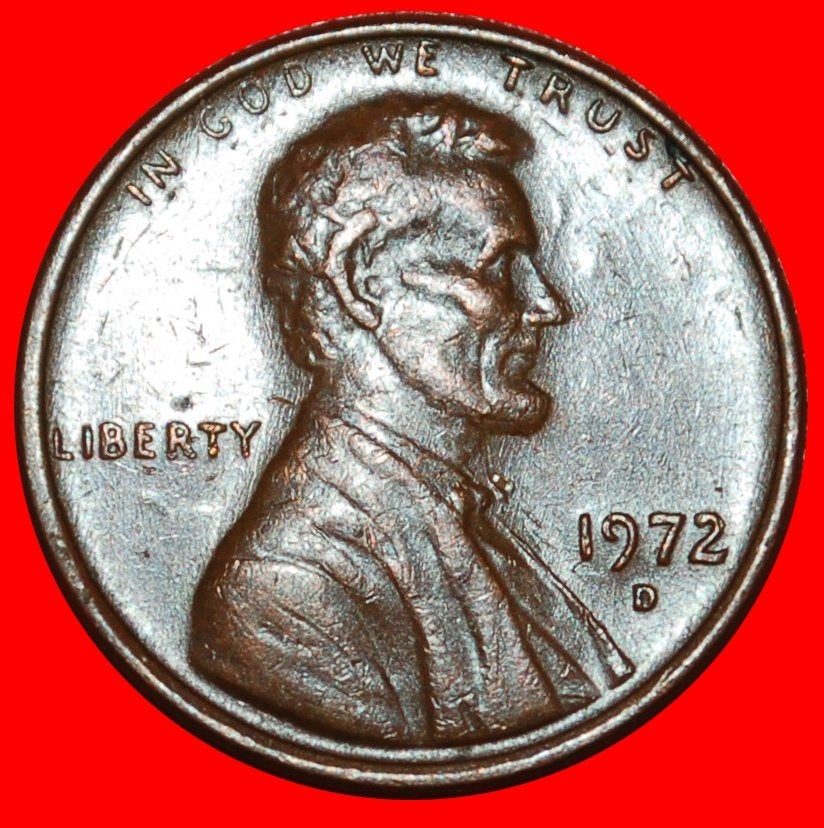 Ⰺ MEMORIAL (1959-1982): USA 1 CENT 1972D LINCOLN (1809-1865), Ophalen of Verzenden, Noord-Amerika, Losse munt