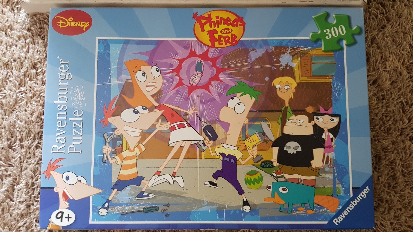 Phineas en Ferb puzzel 300 stukjes - Ravensburger, Ophalen of Verzenden, Meer dan 50 stukjes, Gebruikt, 6 jaar of ouder