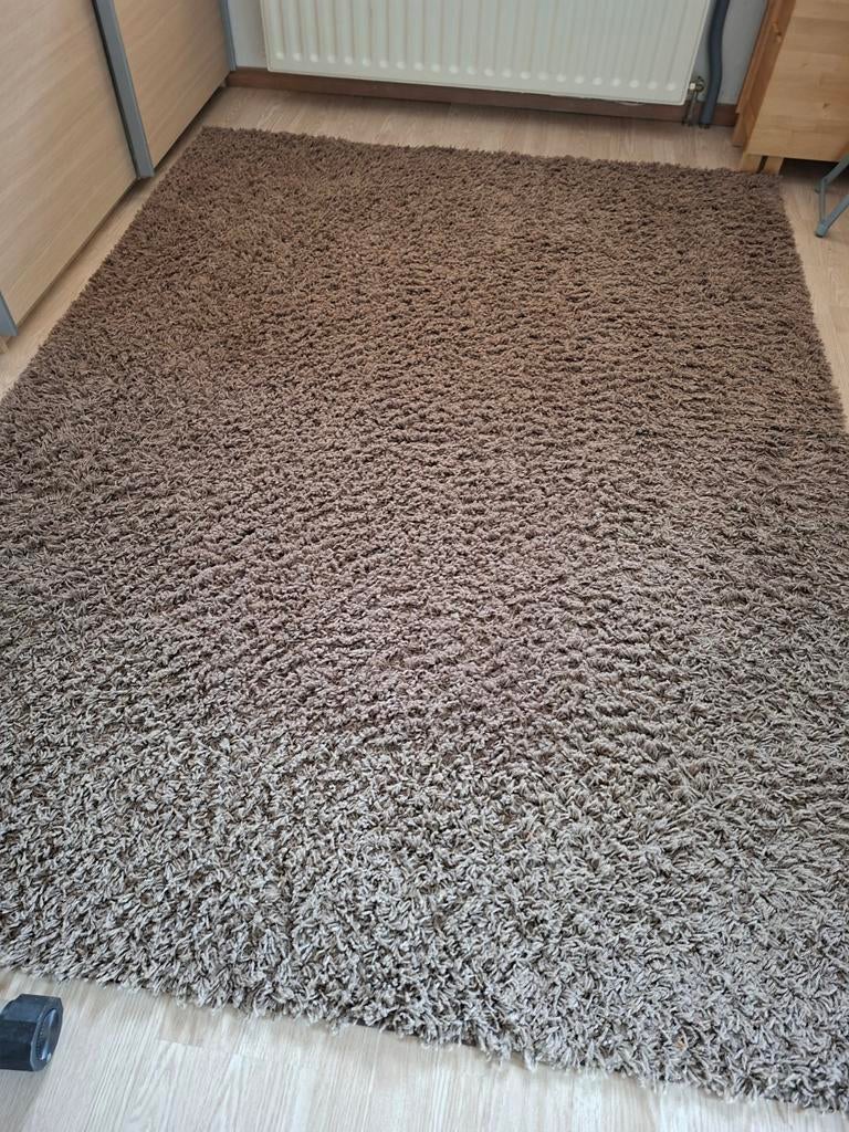 Chocoladebruin vloerkleed 170 x 230, Ophalen, Bruin, Rechthoekig, 200 cm of meer