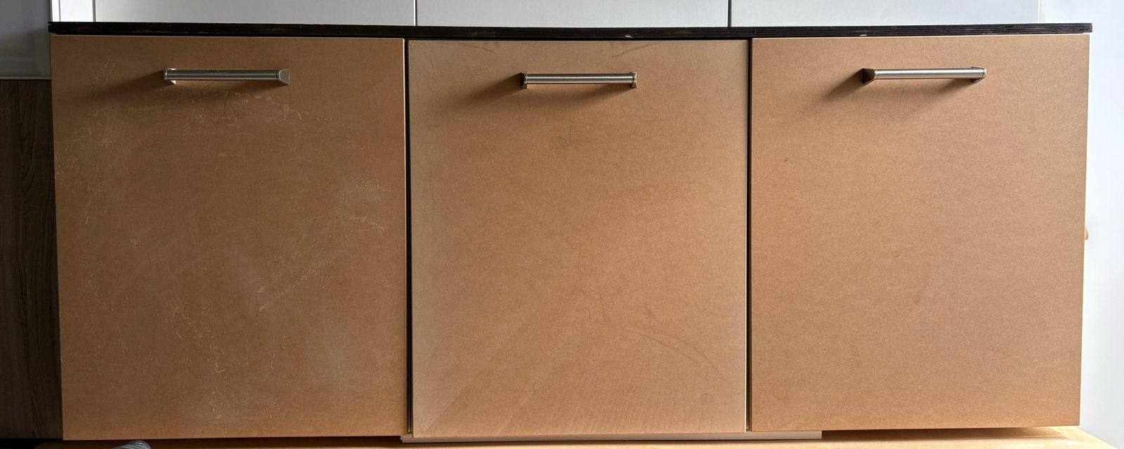 Grando keukenkastjes 3 x 60 cm breed in hoogte verstelbaar, Huis en Inrichting, Keuken | Keukenelementen, Ophalen, Gebruikt, 150 tot 200 cm