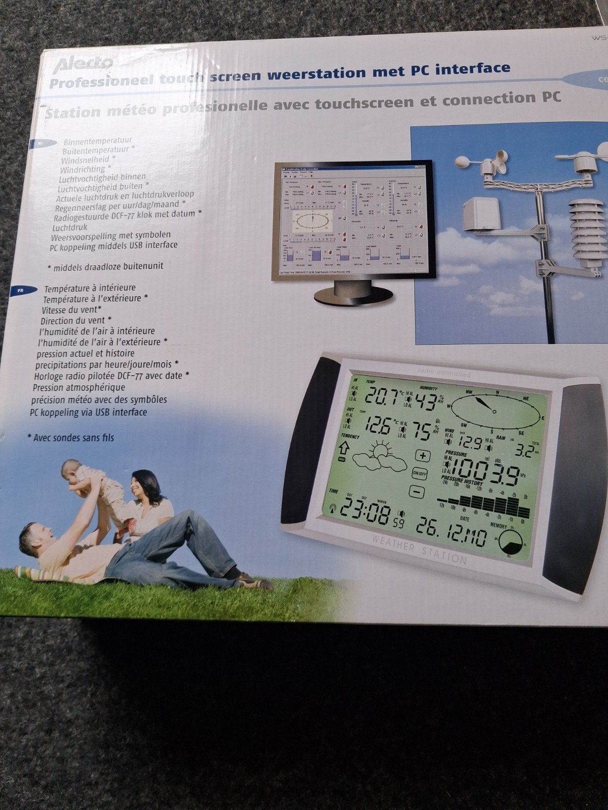 Alecto WS 4000 weerstation, met PC interface. Nieuw., Ophalen of Verzenden, Nieuw, Weerstation