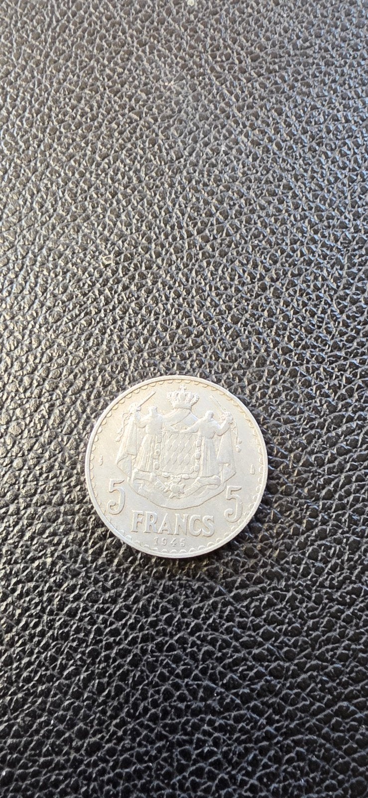 Monaco 5 frank 1945, Ophalen of Verzenden, Overige landen